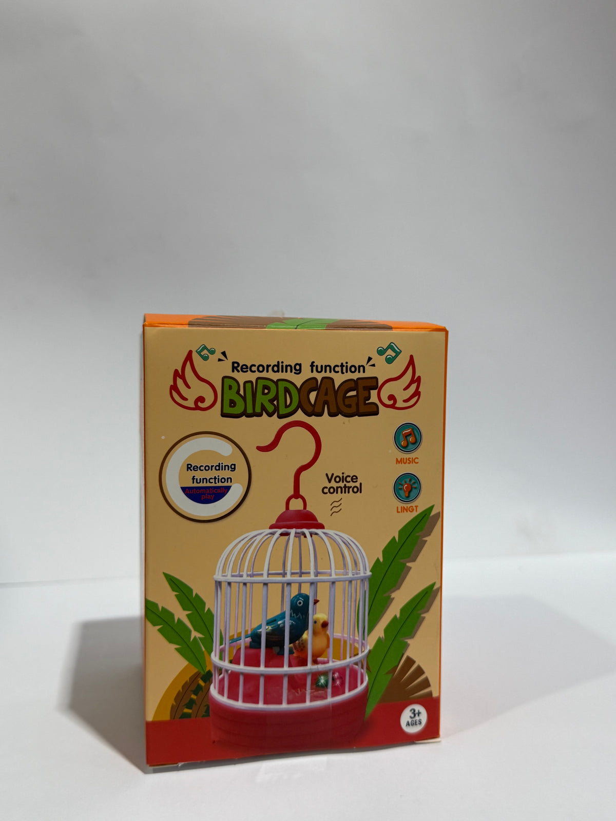 Singing Bird Cage Voice Control Electric Bird Toy Interactive Kids Toy