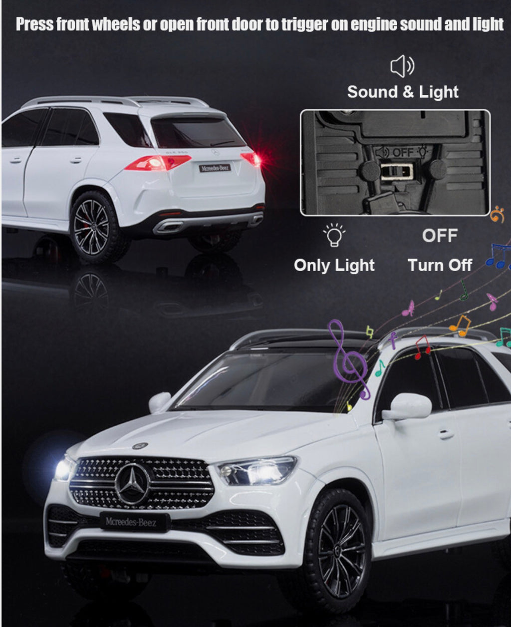 Mercedes-Benz GLE 350 Diecast Model – Light & Sound Collector’s Toy