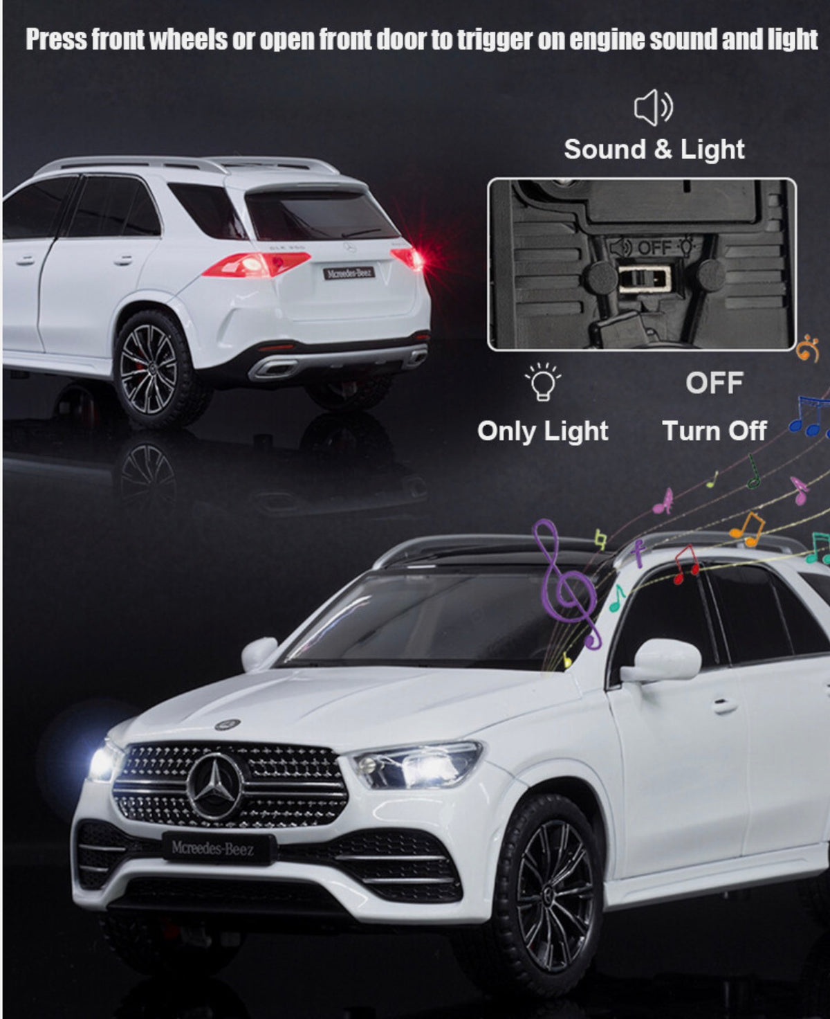 Mercedes-Benz GLE 350 Diecast Model – Light & Sound Collector’s Toy