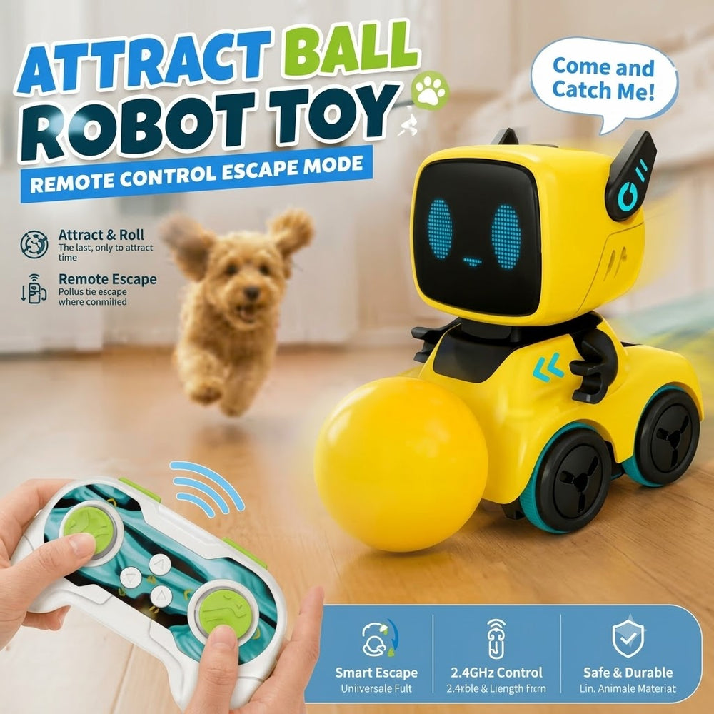 2.4GHz Remote & Induction Controlled Cute Robot