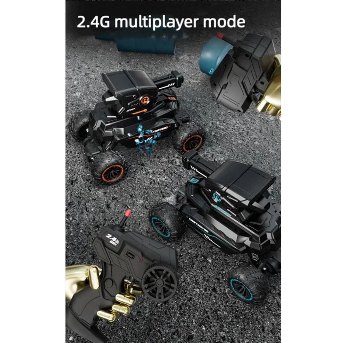 RC Bubble Ball Shooting Climbing Vehicle | 4-Function Remote Control Toy