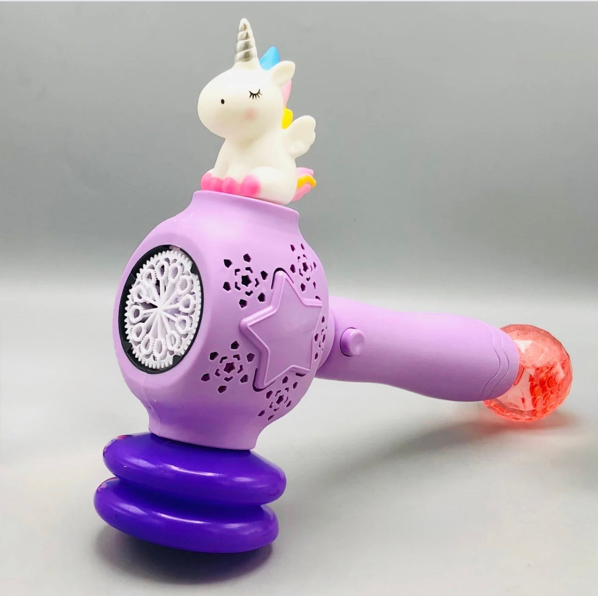 Unicorn Hammer Bubble Stick Toy | 12-Hole Colorful Bubble Blower for Kids
