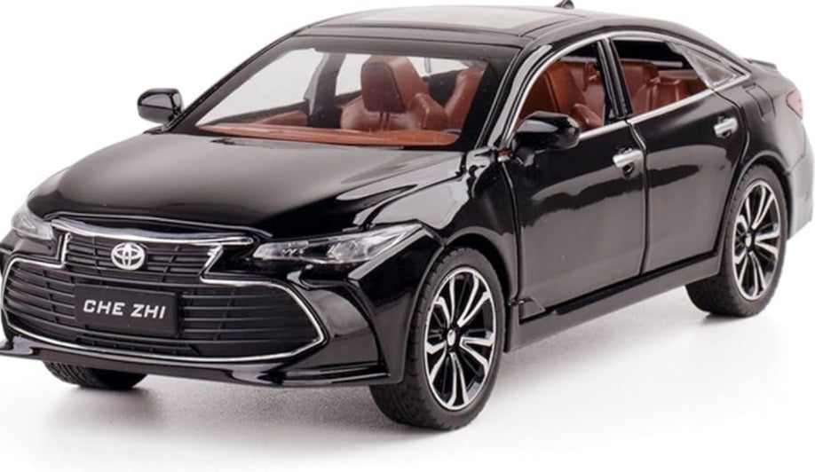 Alloy Die-casting Toyota Avalon 1:24 Sound Light Pull Back Toy Car For Kid Birthday Gift Saloon Model