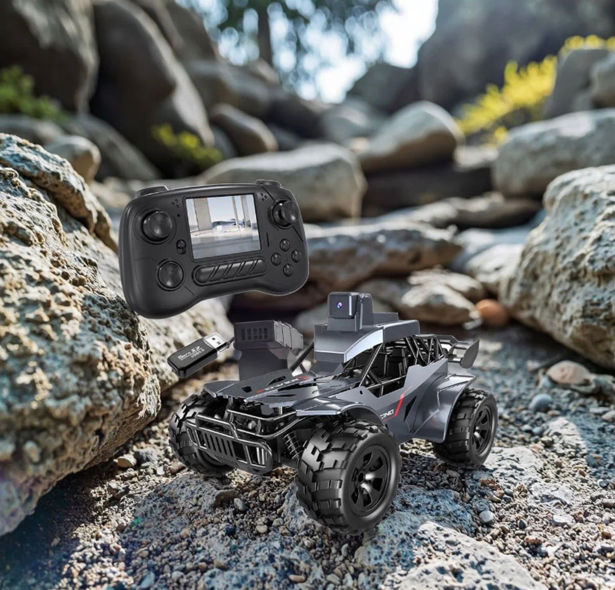 RC Rock Crawler with HD Camera | Remote Control Alloy Off-Road Vehicle