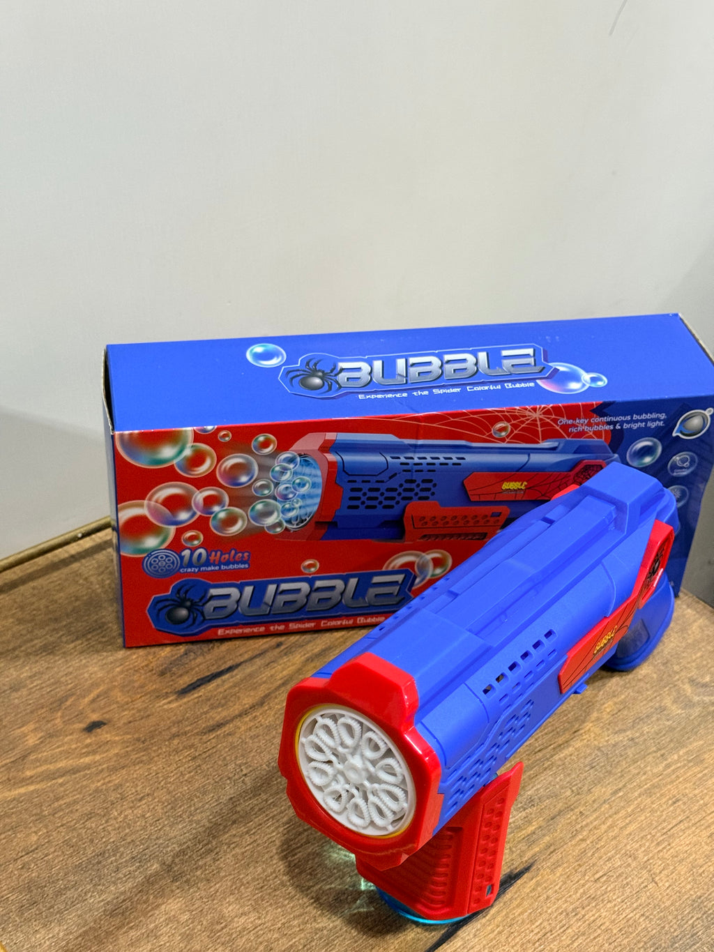 Spider Bubble Gun – 10-Hole High-Pressure Bubble Toy for Kids