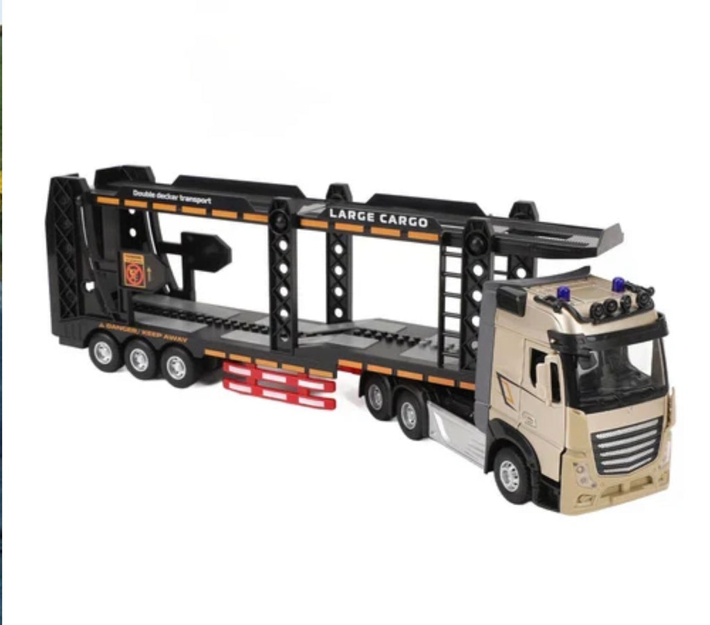 1:24 RC 2.4GHz Diecast Double-Layer Cargo Truck – Remote Control Large Truck Toy