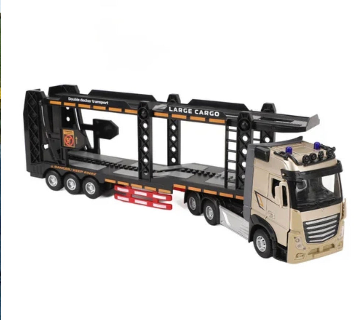 1:24 RC 2.4GHz Diecast Double-Layer Cargo Truck – Remote Control Large Truck Toy