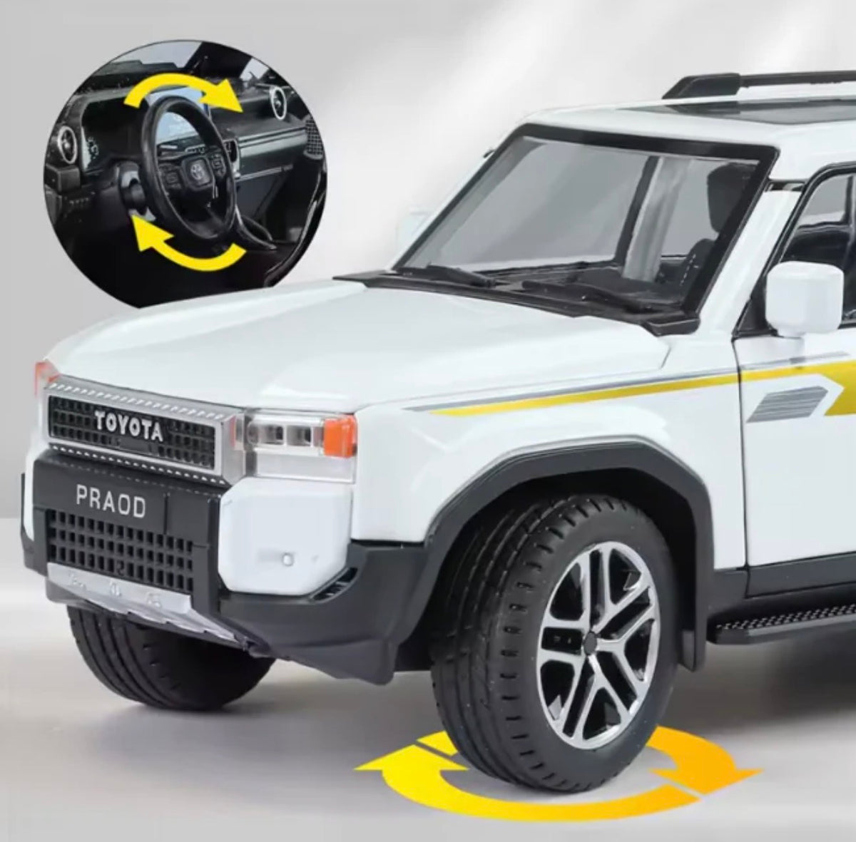 1:24 Diecast Toyota Land Cruiser Prado LC250 Model Car