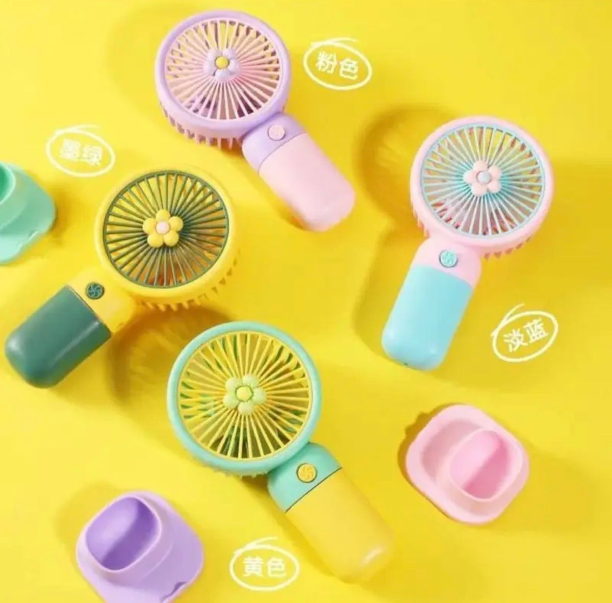 Flower Handheld Portable Small Fan