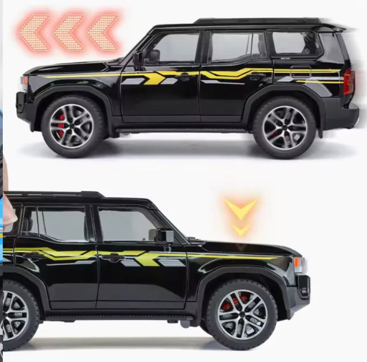 1:24 Diecast Toyota Land Cruiser Prado LC250 Model Car
