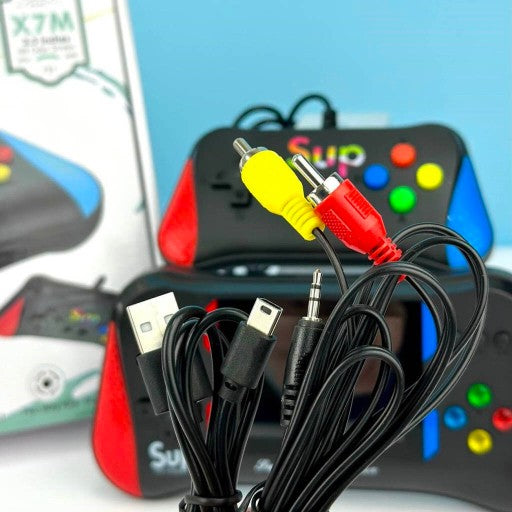 PORTABLE HANDHELD BRICK JOYSTICK CONSOLE GAME X7M