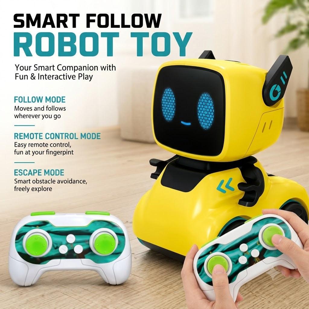 2.4GHz Remote & Induction Controlled Cute Robot