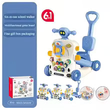 6-in-1 Multifunctional Educational Musical Baby Walke