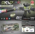 7.4V Electric AK47 Gel Blaster Shooting Gun With Smoke Muffler
