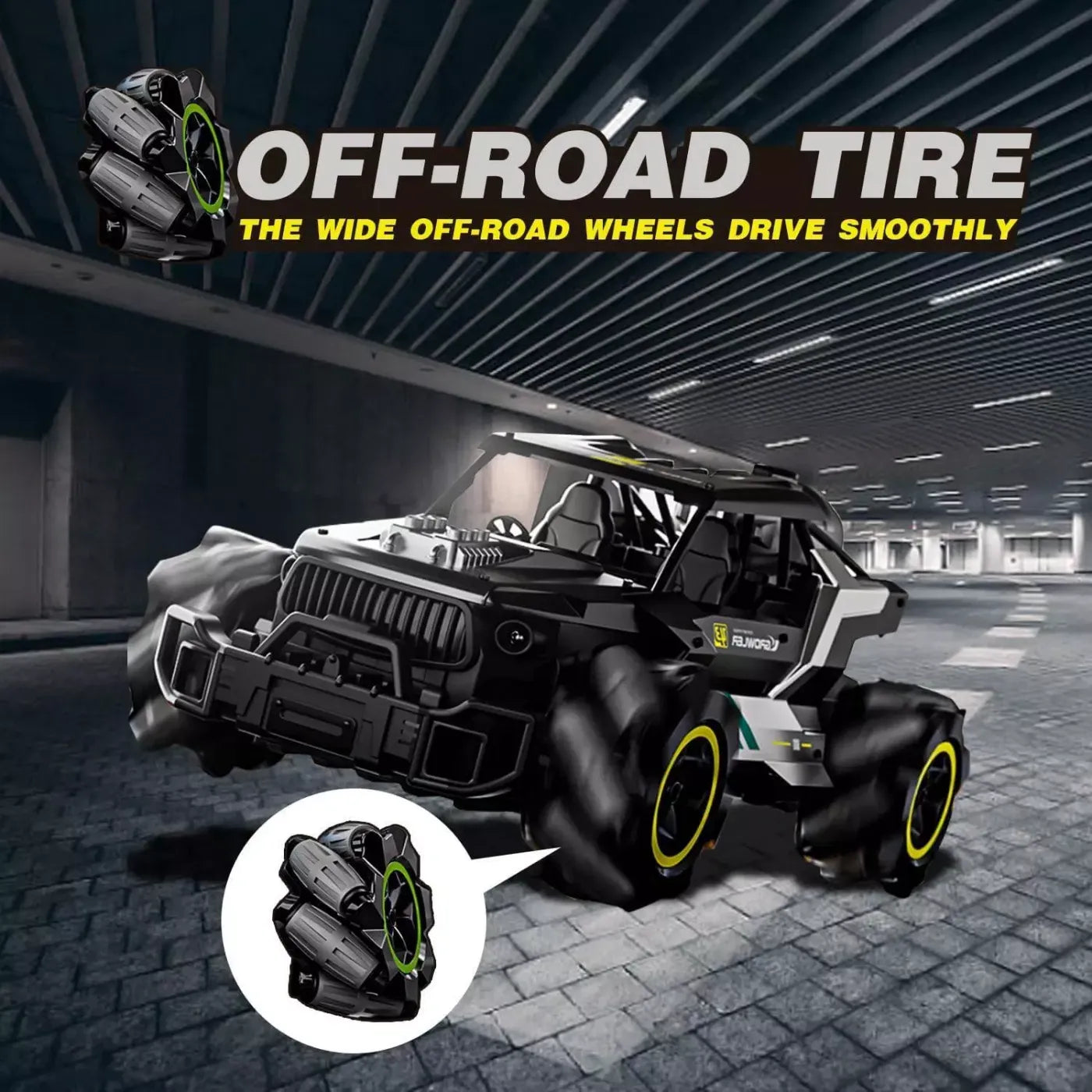 2.4GHz RC 4WD Growler Stunt Drift Car With Smoke