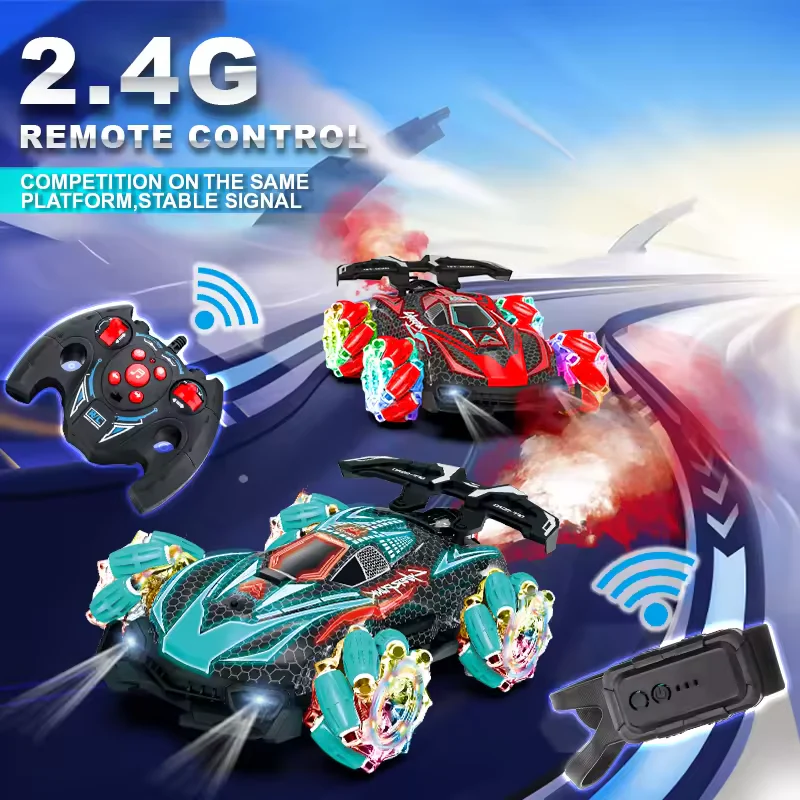 1:16 Remote & Watch Control Stunt Spray Car