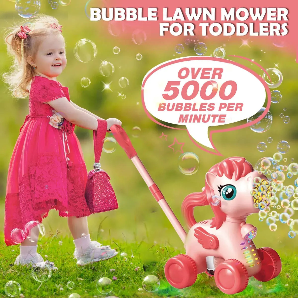 Rechargeable Cute Unicorn Bubble Machine