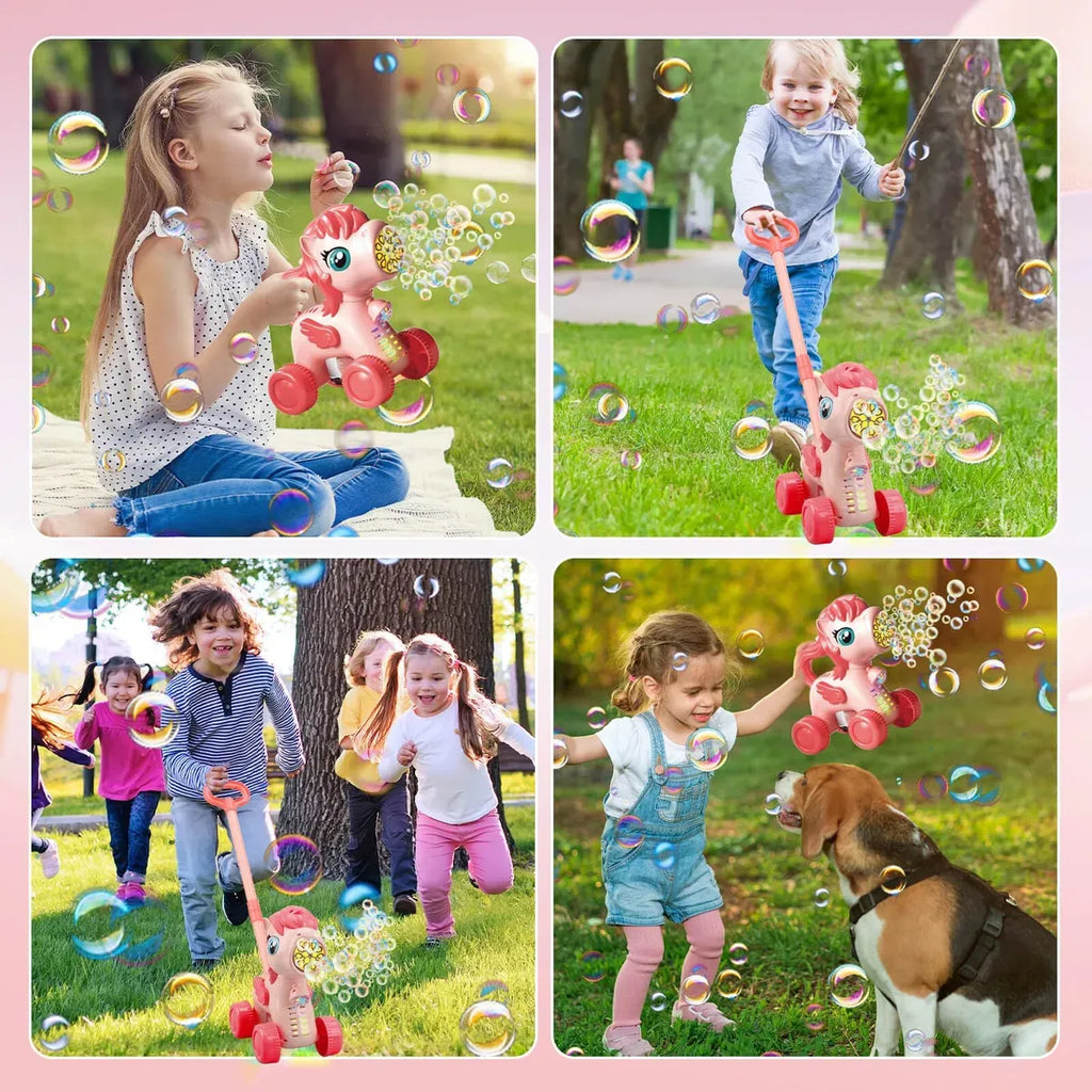 Rechargeable Cute Unicorn Bubble Machine