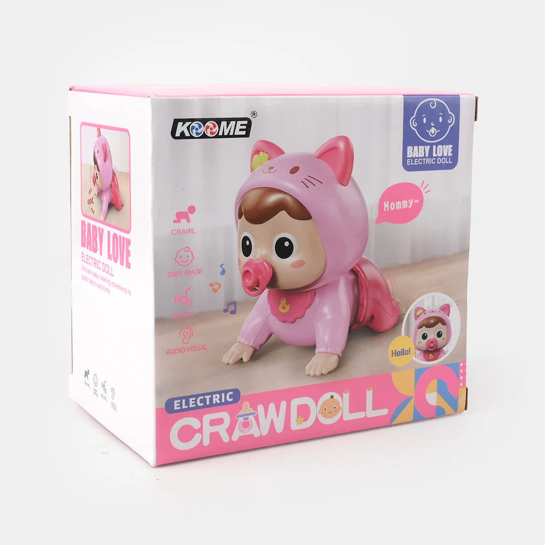 Crawling Baby Doll Toy with Music