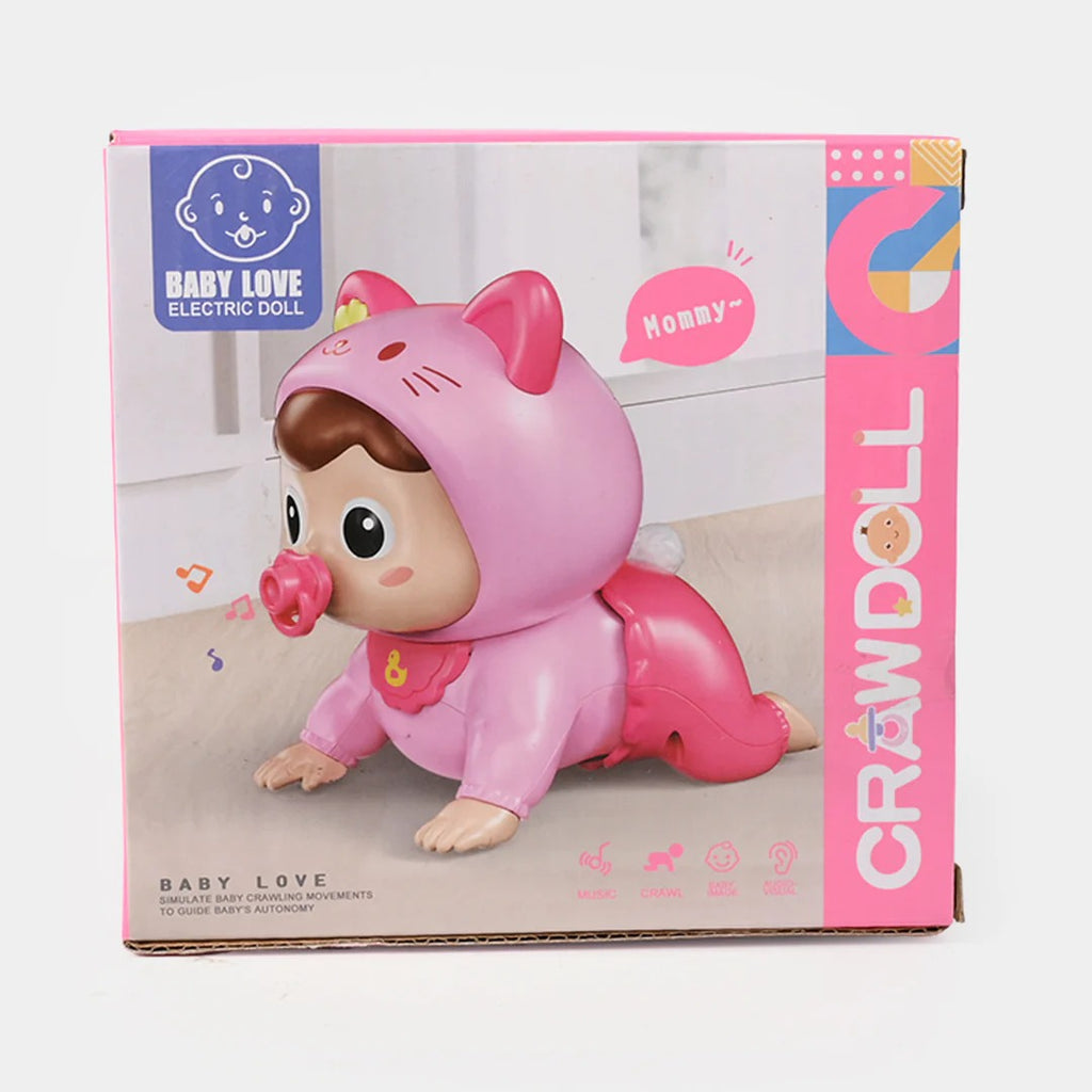 Crawling Baby Doll Toy with Music