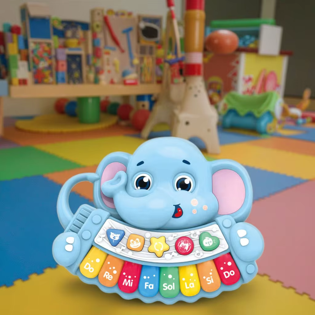 Elephant Piano Toy for Toddlers