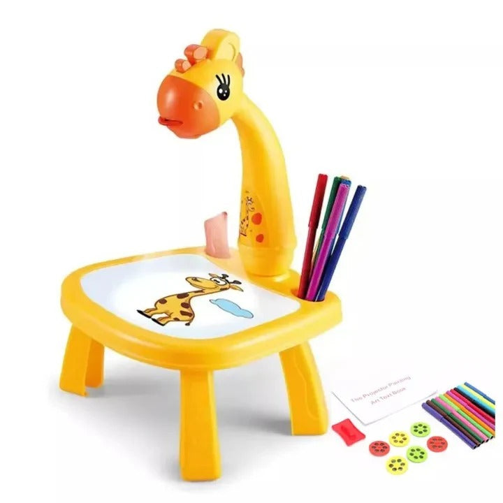 Drawing Projector With Light &Amp; Music, Children Trace And Draw Projector Table, Projection Painting Set For Toddler Girls &Amp; Boys, Child For Toddler Paint Learning