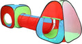 3 In 1 Children's, Kids Pop Up Play Tent And Tunnel Set -Foldable Pop Up Kids Toddler Play Tent For Boys, Girls, Indoor Outdoor Use With Tunnel And Ball Pit